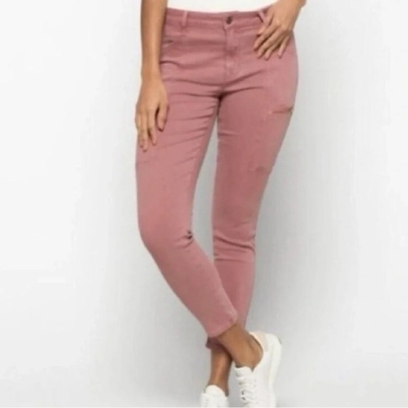 Pistola Hannah Skinny Pink Cargo Jeans - Picture 1 of 5